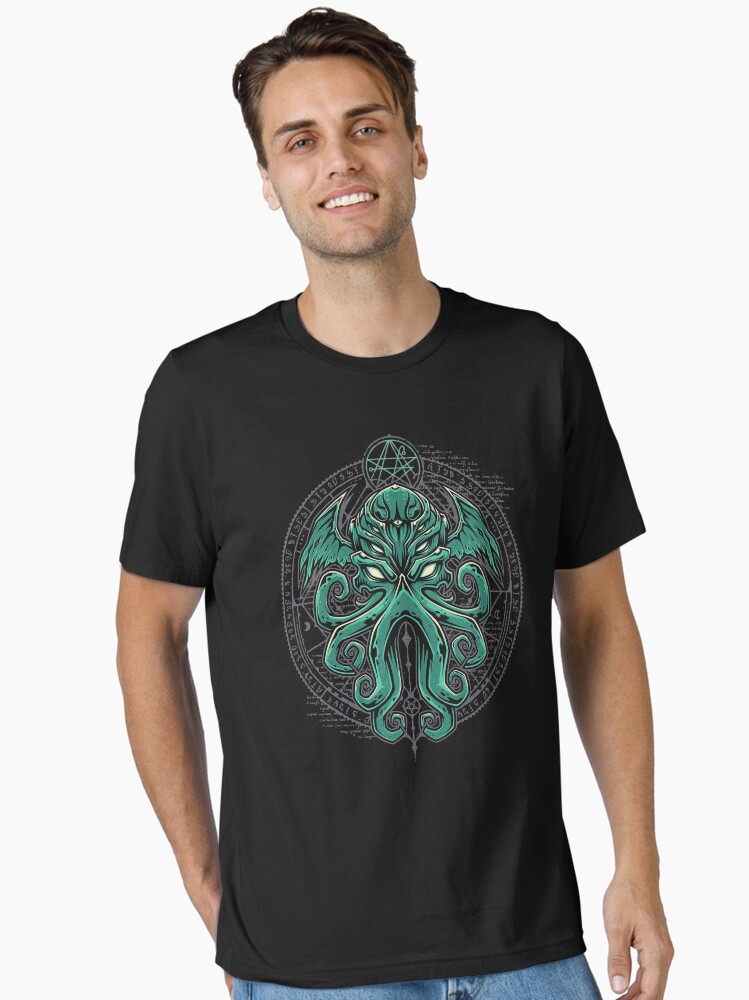 Thumbnail 2 of 7, Essential T-Shirt, Great Cthulhu designed and sold by studioemeseis.
