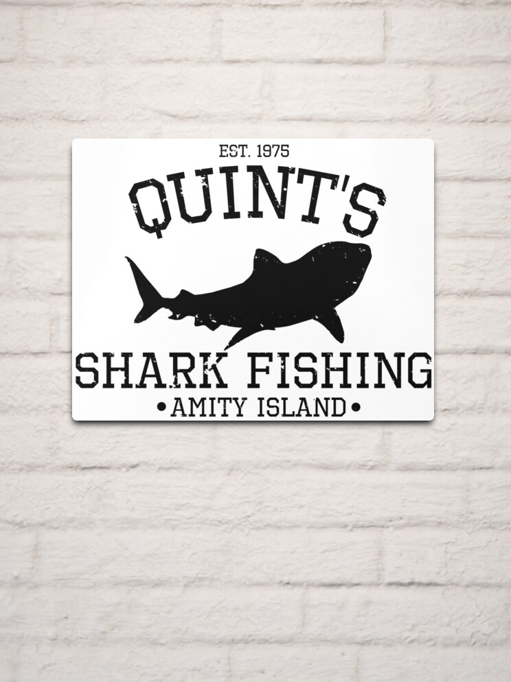 Quints Shark Fishing - Jaws Parody Metal Print for Sale by