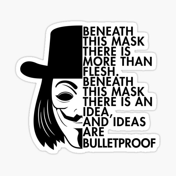 "Vendetta Quote" Sticker for Sale by Nkioi Redbubble