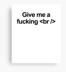 Coding Canvas Print