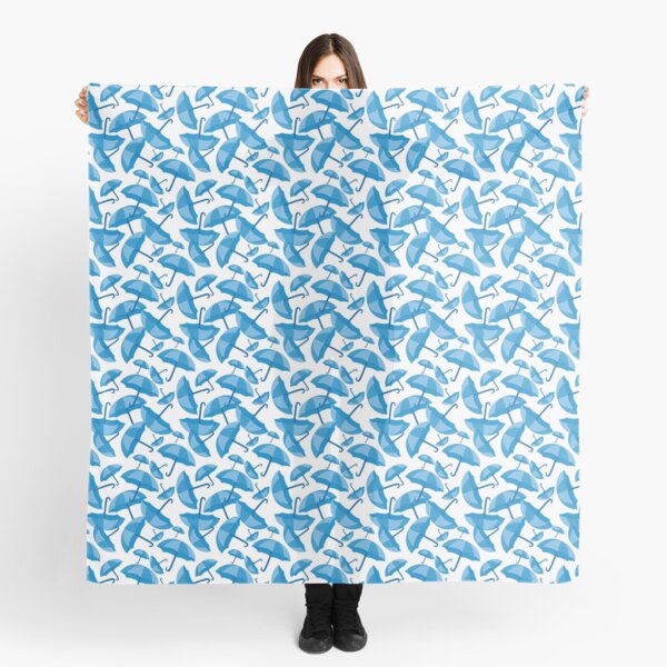 Blue Umbrellas Scarf