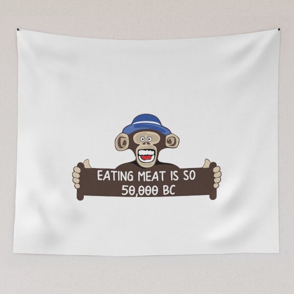 Item preview, EATING MEAT IS SO 50000 BC designed and sold by styleofpop.