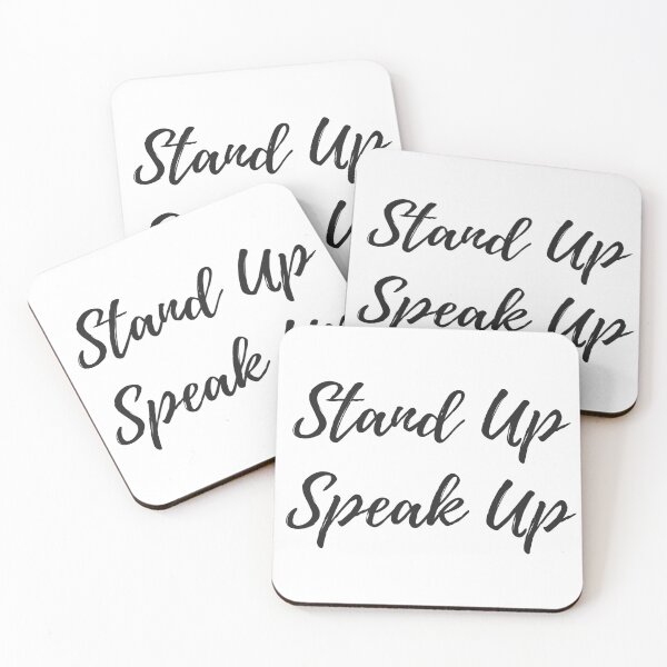 Item preview, Stand Up Speak Up designed and sold by MightyFineGoods.