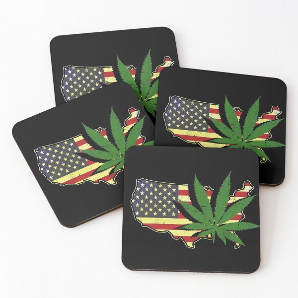 Item preview, USA Marijuana Leaf Flag designed and sold by EddieBalevo.