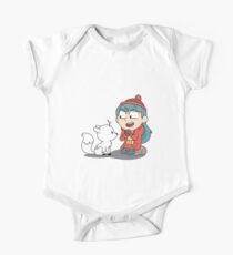 Hilda and twig sitting One Piece - Short Sleeve