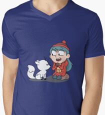 Hilda and twig sitting Men's V-Neck T-Shirt