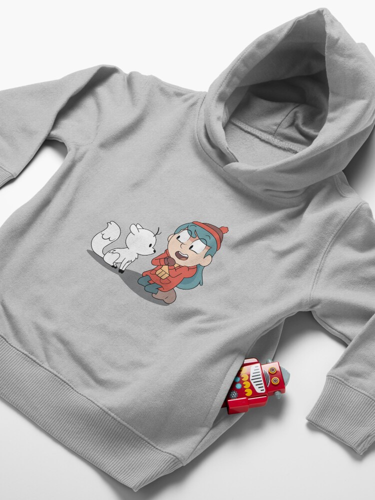 Alternate view of Hilda and twig sitting Toddler Pullover Hoodie