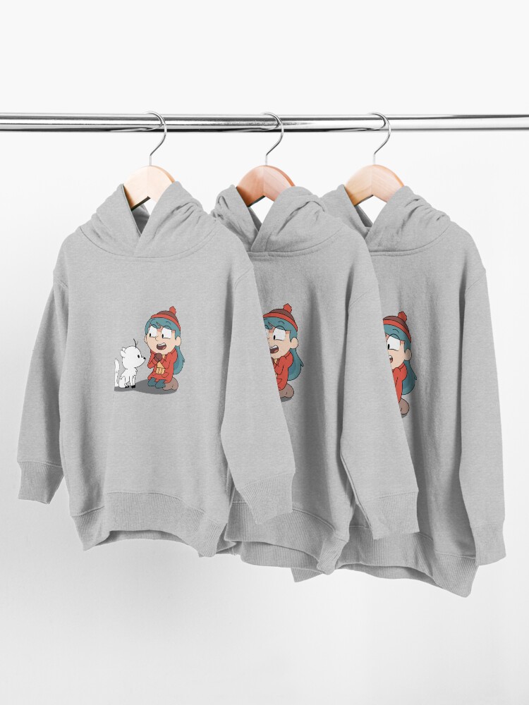 Alternate view of Hilda and twig sitting Toddler Pullover Hoodie