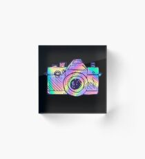 Trippy Camera Acrylic Block