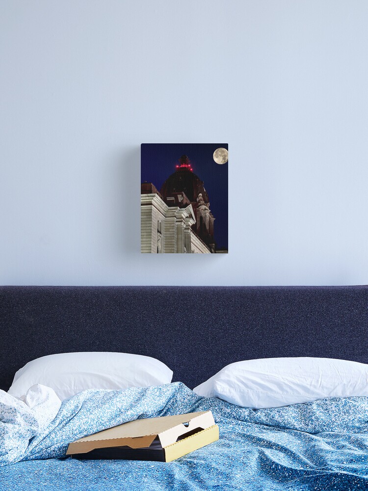 Thumbnail 2 of 3, Canvas Print, October Super Moon designed and sold by darren-j-mcleod.