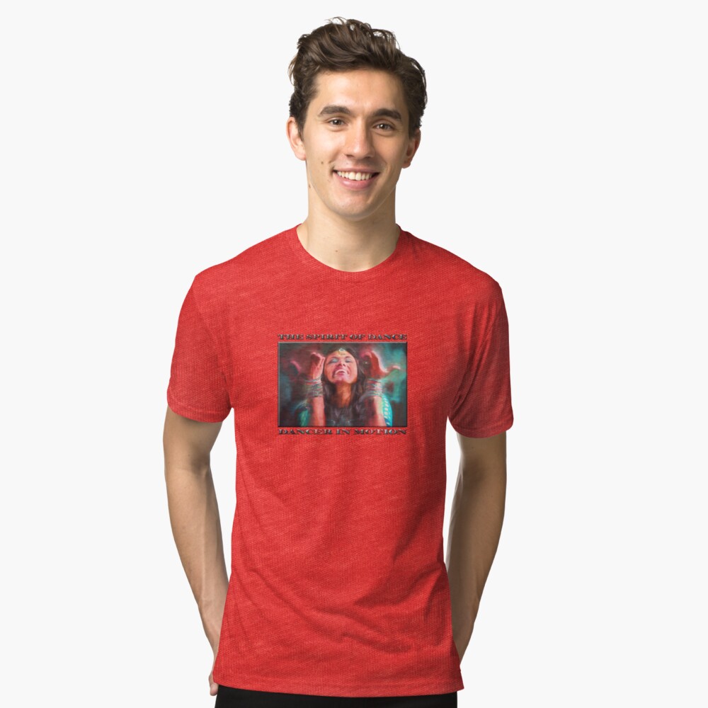 Dancer in Motion (digital painting) Tri-blend T-Shirt