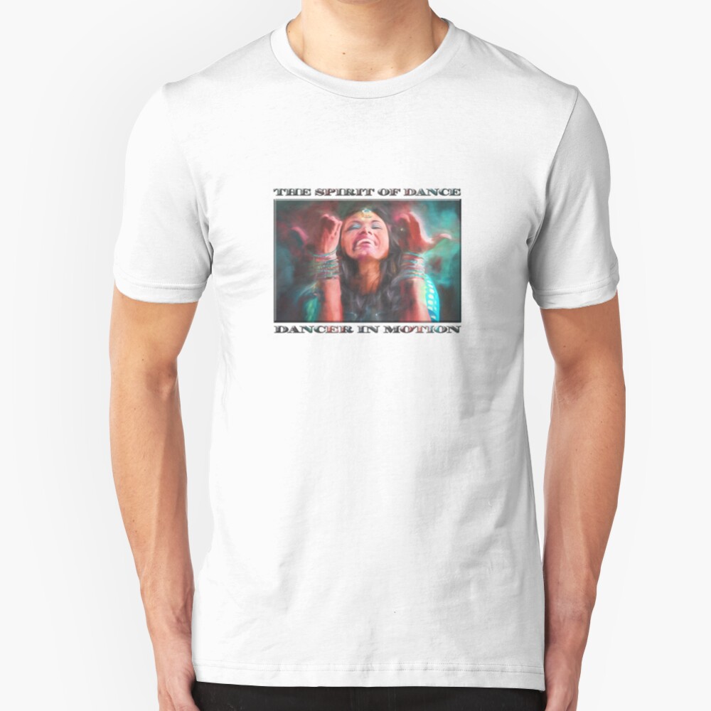Dancer in Motion (digital painting) Slim Fit T-Shirt