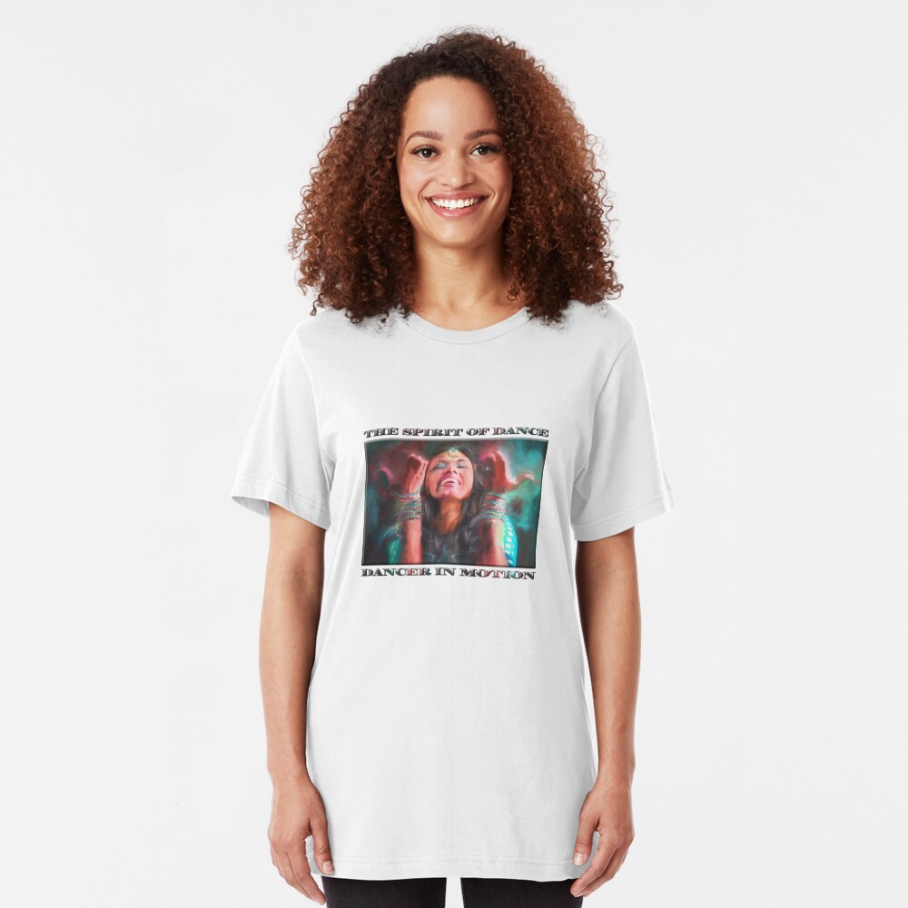 Dancer in Motion (digital painting) Slim Fit T-Shirt