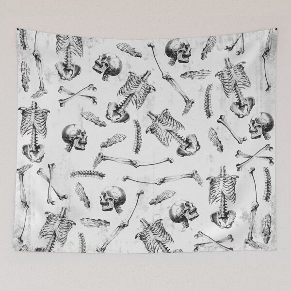 Item preview, Human skeleton pattern - Halloween  designed and sold by ValentinaHramov.