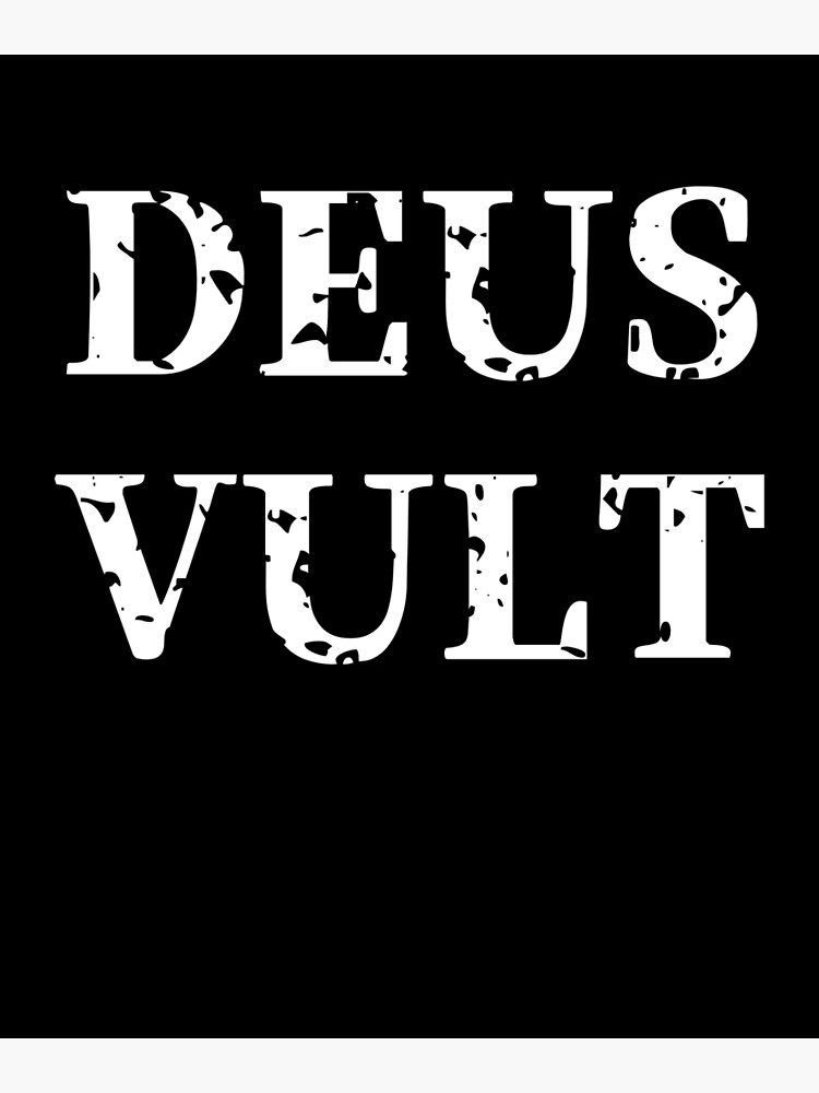 Deus Vult Poster For Sale By Dator Redbubble