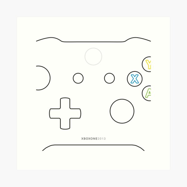 Xbox One Controller Art Print