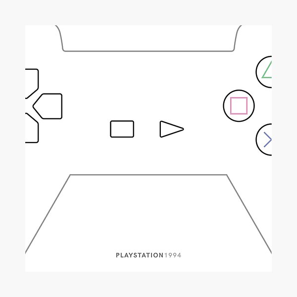 PlayStation Controller Photographic Print