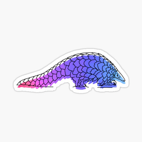 Aquarell Pangolin Sticker