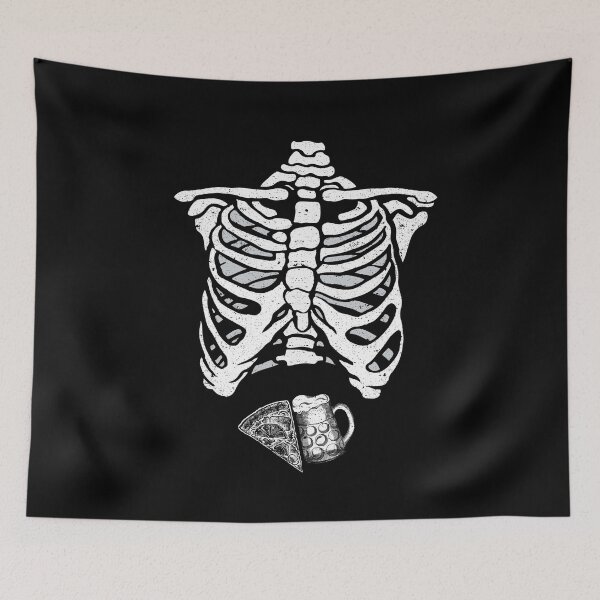 Item preview, Skeleton Pregnancy Pizza Beer Halloween Costume designed and sold by Kieran Abbott.