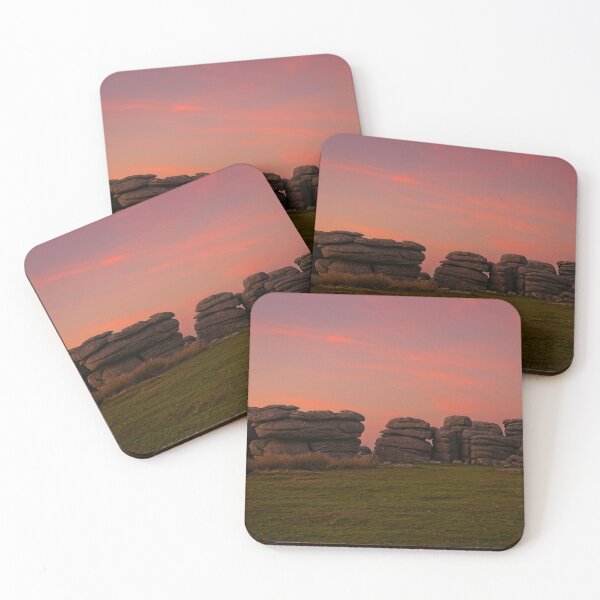 Item preview, Bright Orange Sunset At Combestone Tor designed and sold by rawshutterbug.