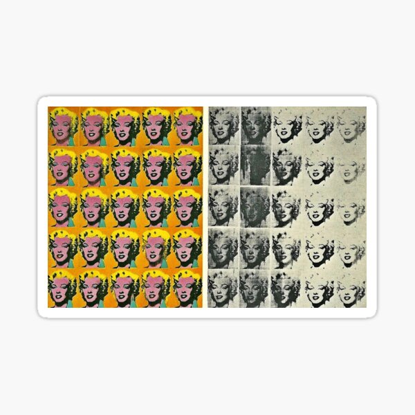 Marilyn Monroe | Andy Warhol Marilyn Diptych Pop Art Sticker