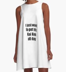 Kai Ken Hundeliebhaber Mom Dad lustige Geschenkidee A-Linien Kleid
