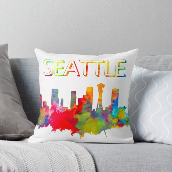 Item preview, Skyline Seattle Washington Watercolor Gift designed and sold by TakeTwo.