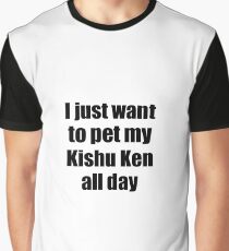Kishu Ken Dog Lover Mom Dad Funny Gift Idea Graphic T-Shirt