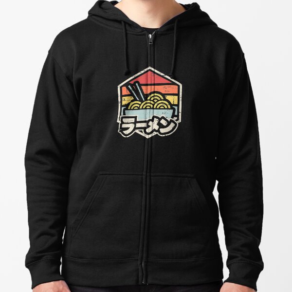 Retro Ramen Zipped Hoodie