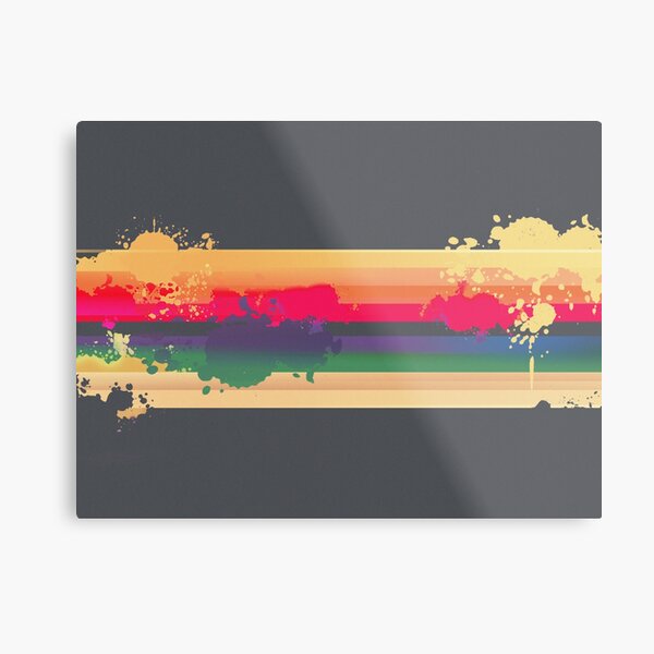 Expressive Rainbow Metal Print