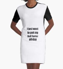 Vestido camiseta Idea divertida del regalo de Bull Terrier Dog Lover Mom Dad