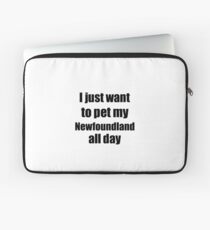 Newfoundland Dog Lover Mom Dad Funny Gift Idea Laptop Sleeve