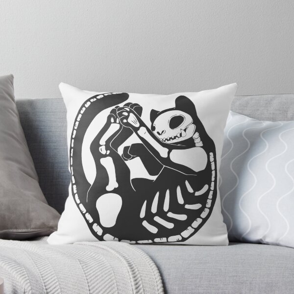 Item preview, Cat Skeleton Halloween Artwork designed and sold by cellsdividing.