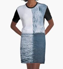 Ice Berg Shadow Graphic T-Shirt Dress