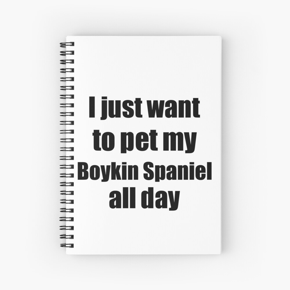 Boykin Spaniel Dog Lover Mom Dad Funny Gift Idea Spiral Notebook