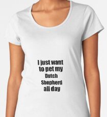 Dutch Shepherd Dog Lover Mom Dad Funny Gift Idea Women's Premium T-Shirt