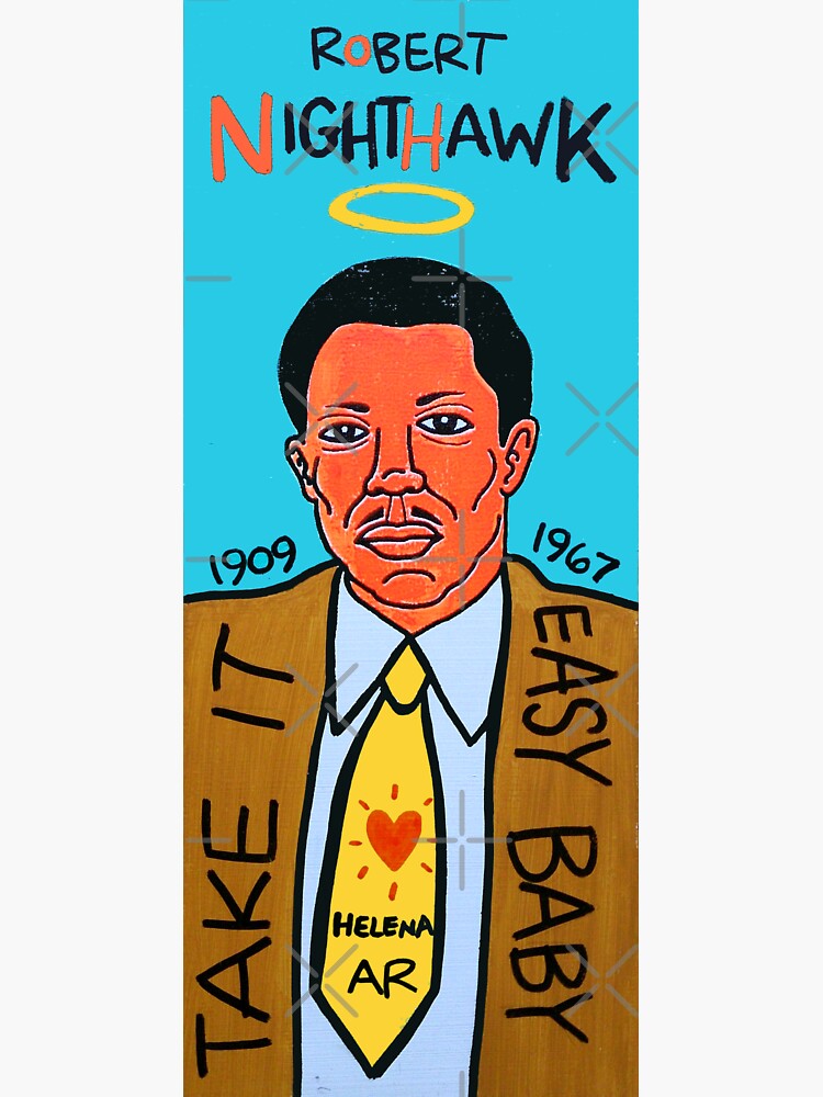 Robert Nighthawk Blues Folk Art by krusefolkart