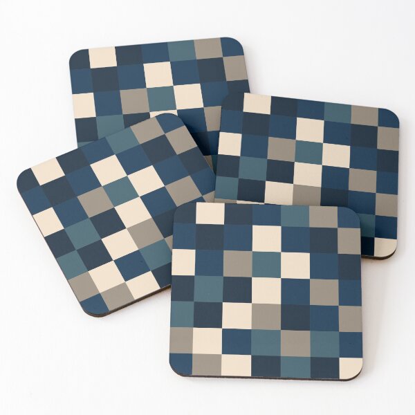 Item preview, Blue & Neutral Squares I designed and sold by BlertaDK.