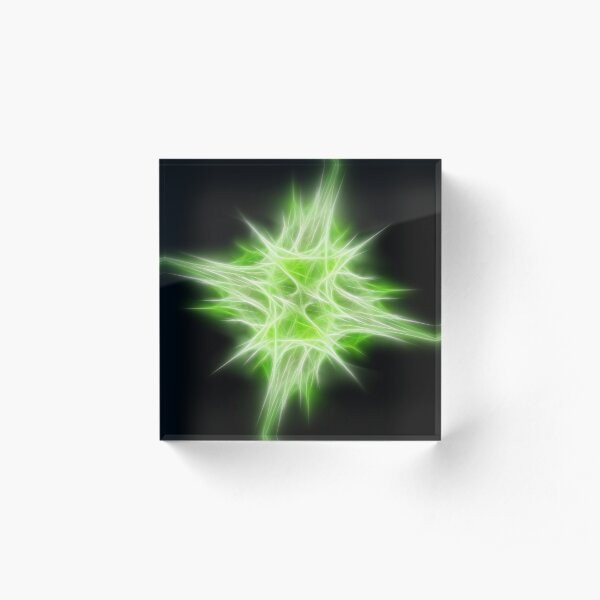 Green Star 1 Acrylic Block