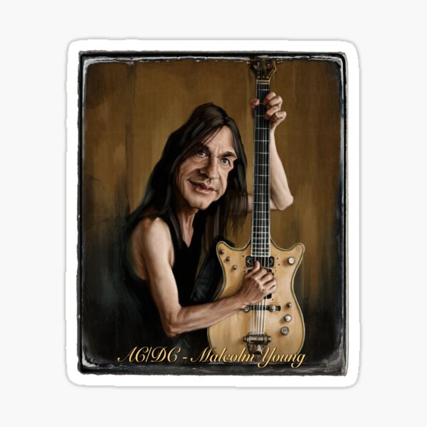 Malcolm Young Sticker