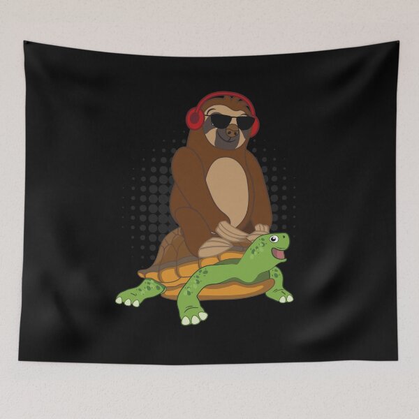 Item preview, Sloth Riding A Turtle Funny Cool Tortoise designed and sold by Kieran Abbott.