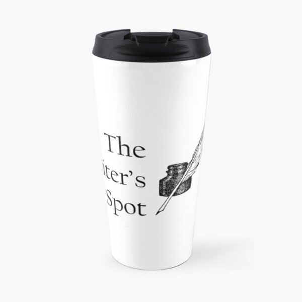 Writers Spot Quill Logo Travel Mug