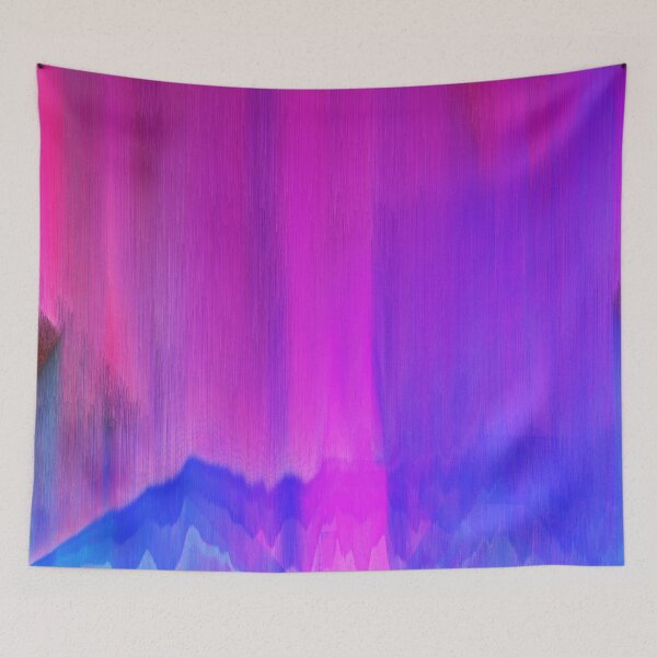 Item preview, Distorted Glitch Waves - Glitch Art Print designed and sold by burning.