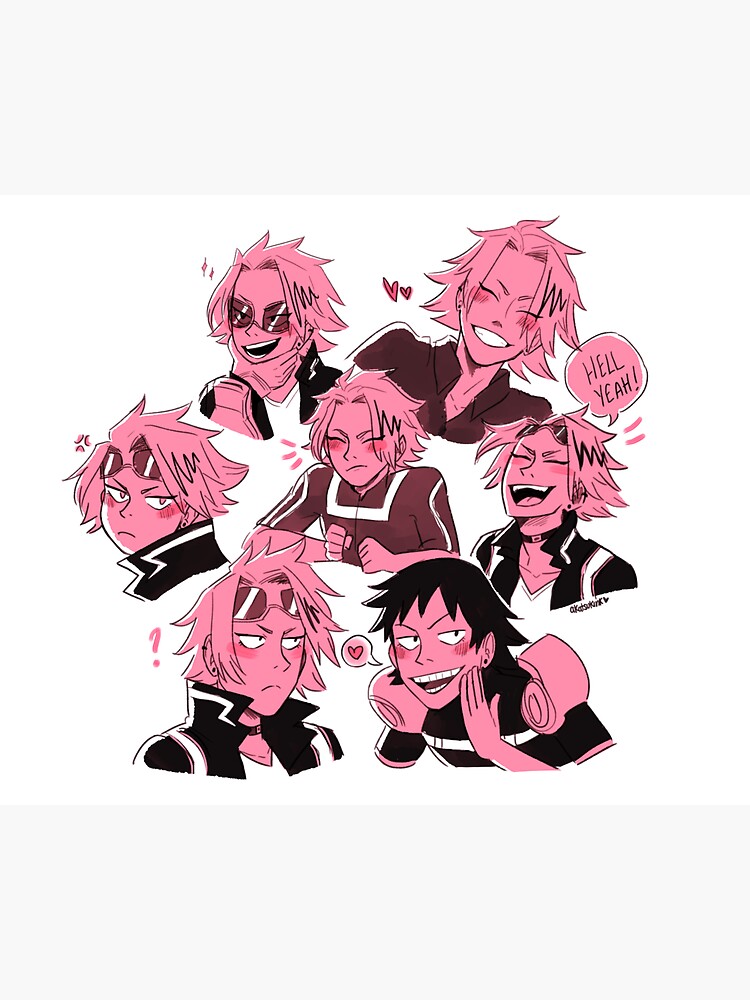 kaminari denki doodles sticker by akatsukink redbubble