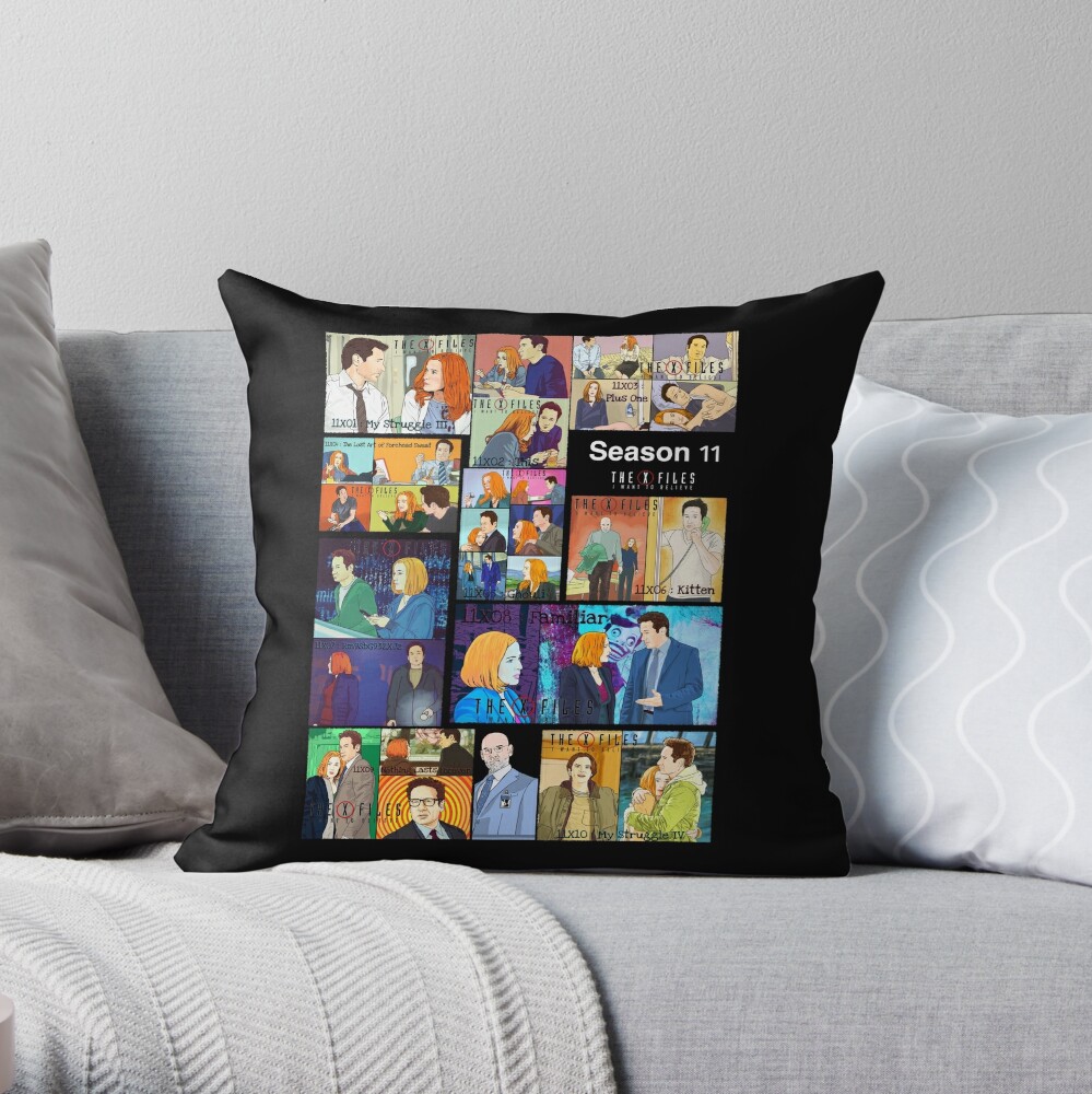 Super Popular new The X files season 11 all the episodes ( more 70 designs XFiles in my shop) Throw Pillow by MimieTrouvetou TP-LVOQTCZU