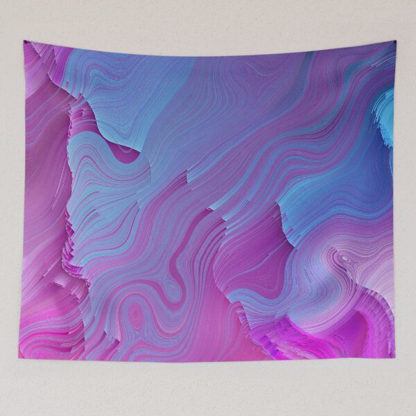 Item preview, Distorted Glitch Waves - Glitch Art Print designed and sold by burning.
