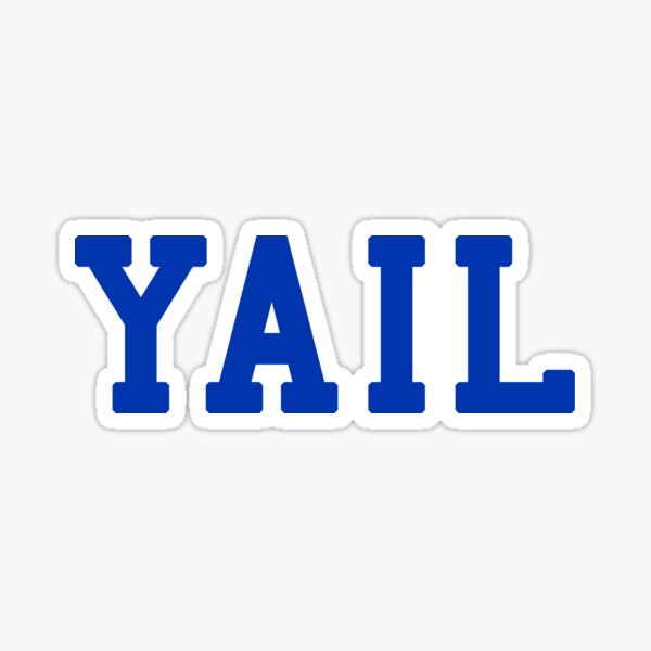 YAIL (blue letters) Sticker