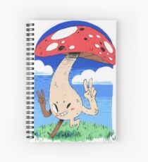 Peace Mushroom Spiral Notebook