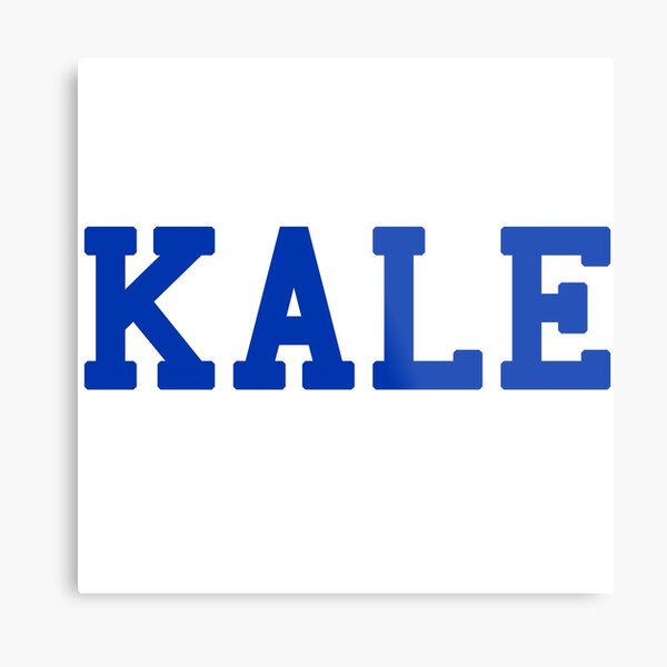 KALE (blue lettering) Metal Print