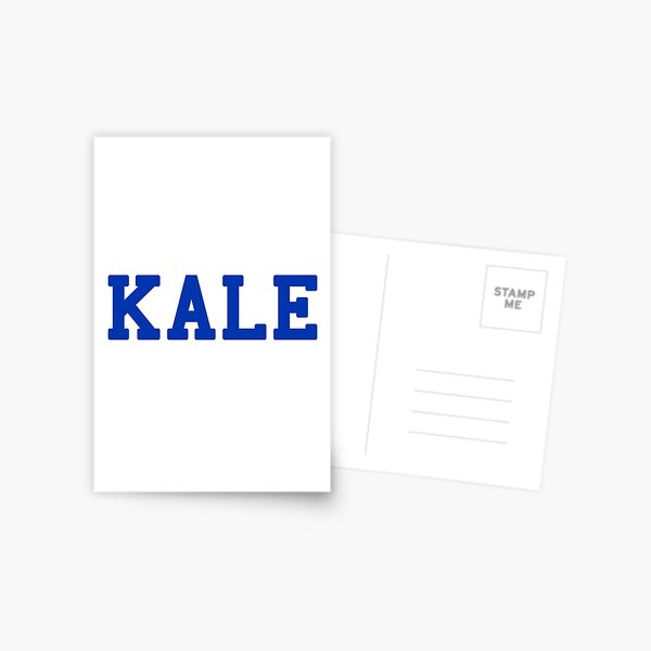 KALE (blue lettering) Postcard